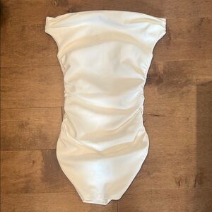 Elegant Off-Shoulder White Dress